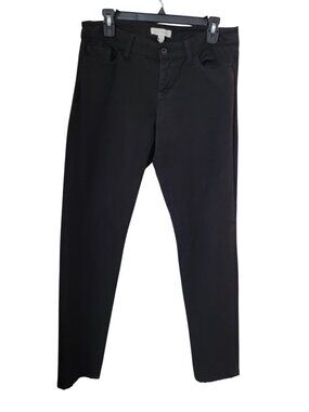 Banana Republic Size 6 Black Stretch Jean-Style Pants